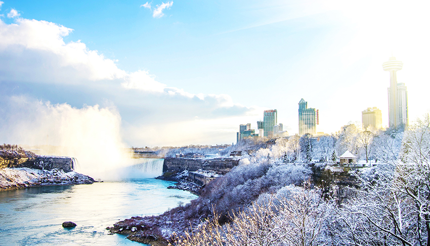 Niagara Falls in winter,Canada